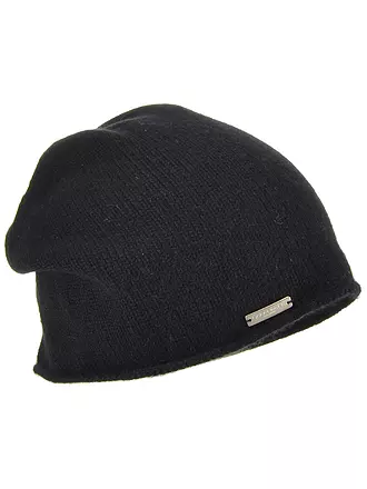 SEEBERGER | Bonnet en cachemire - Calotte | schwarz